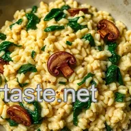 Comforting Dinner Recipes: My Creamy Mushroom & Spinach Risotto