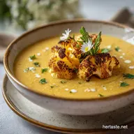 Creamy Roasted Cauliflower Soup Recipe