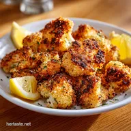 Crisp Air Fryer Cauliflower Bites Smoked Paprika Lemon