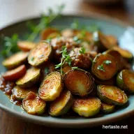 The Best Crispy Honey Balsamic Brussels Sprouts Recipe