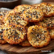 Foolproof Crispy Keto Everything Bagel Crackers Recipe