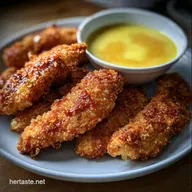 Oven Fried Chicken Fingers HoneyMustard Dipping: Ultra Crispy!