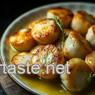 Easy & Juicy Scallops Roasted: Crispy with Lemon Butter Sauce