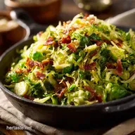 Shredded Brussel Sprouts: Crispy Slaw with Lemon Pancetta