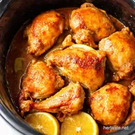 Crock Pot Lemon Garlic Butter Chicken Thighs My GoTo