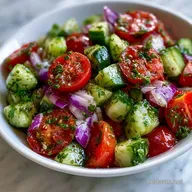 Cucumber Tomato Salad Prep in 25 Minutes