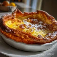 Dutch Baby Pancake: Lemon Powdered Sugar, Showy Oven Brunch