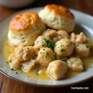 Easy Chicken and Dumplings with Biscuits Weeknight Comfort