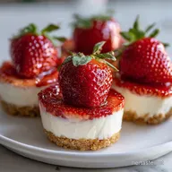 Cheesecake Stuffed Strawberries Easy Valentines Day Dessert Idea - No Bake