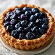 Easy Open Faced Blueberry Pie for 9