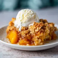Peach Cobbler: Crispy Topping in 55 Minutes