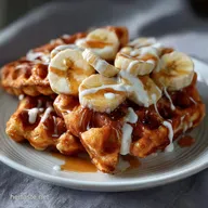 BananaCinnamon Waffles: Cozy Fluffy Buttermilk Recipe