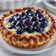 Fresh Blueberry Custard Pie for 8 Slices