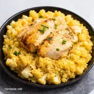 Garlic Butter Chicken Parmesan Cauliflower Rice Easy