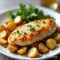 Garlic Parmesan Chicken Potatoes Weeknight Winner