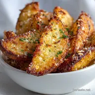 Garlic Parmesan Potato Wedges Recipe