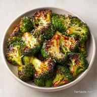 Golden Brown Roasted Broccoli with Parmesan