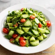 My GoTo Mediterranean Salad with Cucumber Tomato