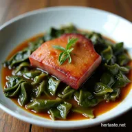 SlowSimmered Southern Turnip Greens with Ham Hock Recipe