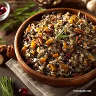 Healthy Thanksgiving Recipes: Wild Rice Dressing (Lighter Gluten-Free)