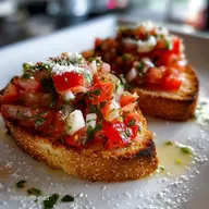 Valentines Appetizer Idea with Heart-Shaped Bruschetta Ready in 30 Min