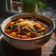 Hearty Hamburger Soup Recipe: 50-Minute Nutrient Powerhouse
