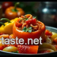 Hearty Italian filled bell pepper recipe: Family Favorite!