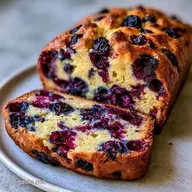 Homemade Blueberry Bread with Sour Cream