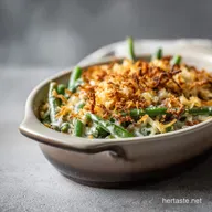Green Bean Casserole with Fresh Beans for 8 Servings