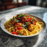 Honey Pepper Chicken Pasta Recipe for 4 Servings