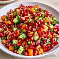 Indian Pomegranate Salad in 15 Minutes