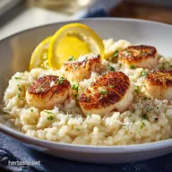 Instant Pot Risotto with Seared Scallops Creamy Lemon, Restaurant Quality