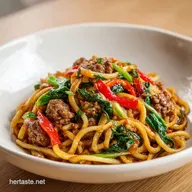 Italian Drunken Noodles with Sausage in 35 Minutes