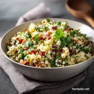 Low Carb Cauliflower Rice Salad Easy Keto Meal Prep Recipe