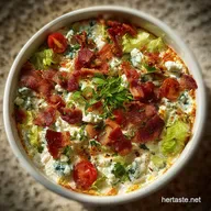 Layer Cobb Salad Dip with Bacon and Blue Cheese Ready in 30 Min