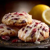 Lemon Cranberry Cookies: Zesty Glazed Holiday Recipe