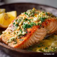 Baked Salmon with Lemon-Garlic Butter: Easy 20-Minute Recipe