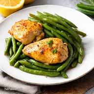 Lemon Garlic Butter Chicken and Green Beans Easy Skillet