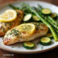 Lemon Herb Chicken with Spring Veggies My Chicken Asparagus Zucchini Recipe