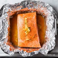Baked Salmon in Foil with Lemon Garlic Easiest Dinner