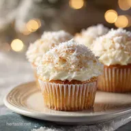 White Christmas Cupcakes Luxe Coconut Snowdrift Recipe