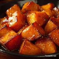 Maple Glazed Roasted Sweet Potatoes Creamy Caramelized Perfection