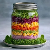 Mason Jar Summer Salad in 20 Minutes