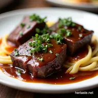 The Best Crockpot Beef Short Ribs with Red Wine Gravy