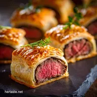 Mini Beef Wellington Bites Flaky Pastry Tender Beef Appetizer