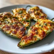 Perfect Baked Jalapeno Popper with Mozzarella and Herbs: Crispy Baked