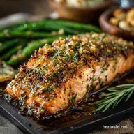 Baked Mustard Garlic Salmon with Honey Mustard Sau Easy 30-Min Dinner