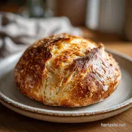 No Knead Dutch Oven Bread: Artisan Loaf in 1 Hour