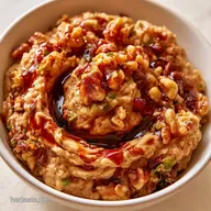 Olive Walnut Pomegranate Dip for 4