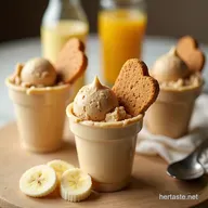 Creamy Homemade Dog Ice Cream Cups Peanut Butter Banana